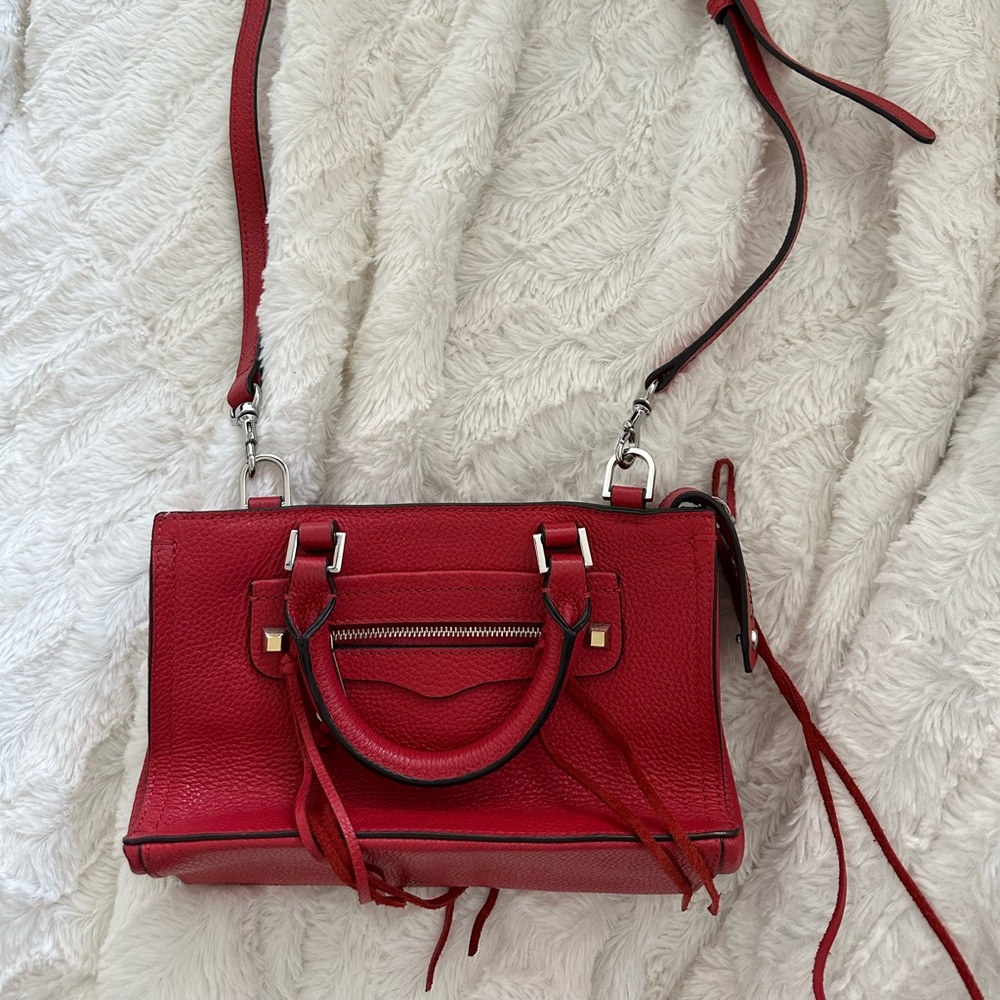 Rebecca Minkoff red crossbody purse